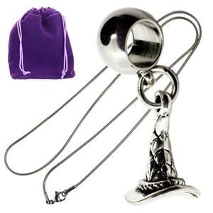 Wizard Hat Charm Necklace Pendant Jewelry